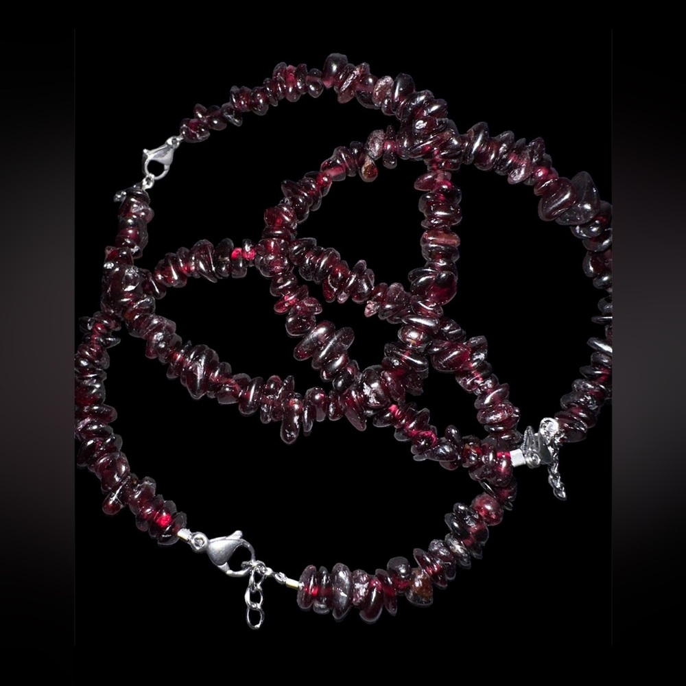 Handmade garnet bracelets